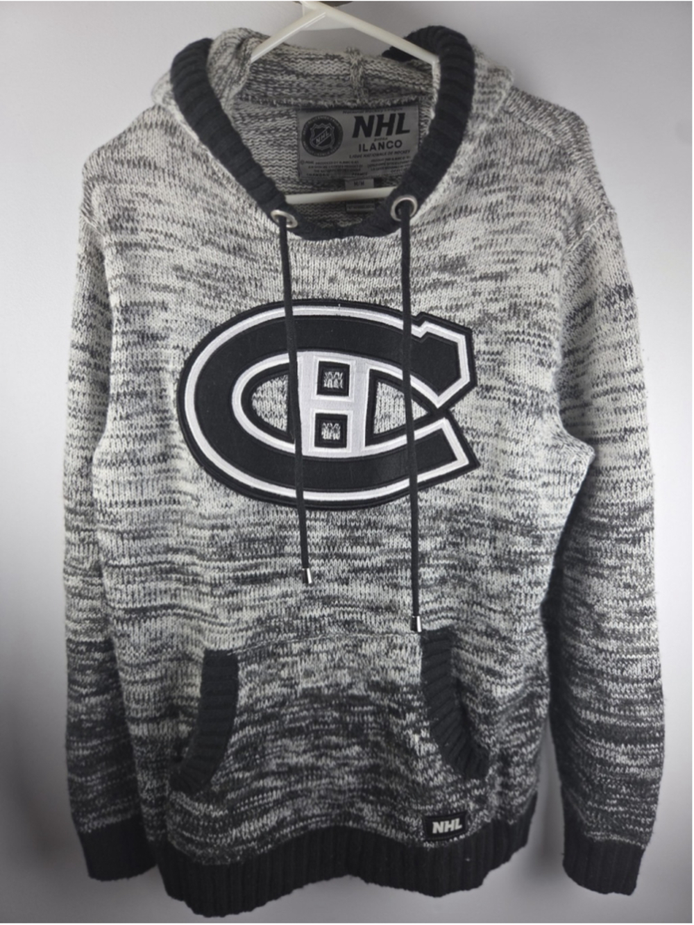 NHL by Ilanco Official Licensed Sweater Montreal Canadiens Gray ans Black MEDIUM